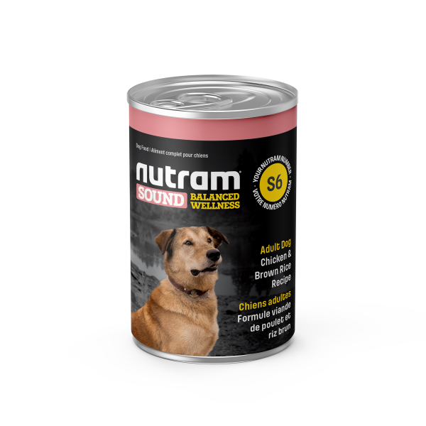 Nutram Sound S6 Well Balanced Chicken & Brown Adult Rice Wet Dog Food
