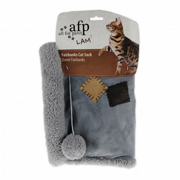 All for Paws Jouet pour chat Sac Fairbanks en agneau, assorti