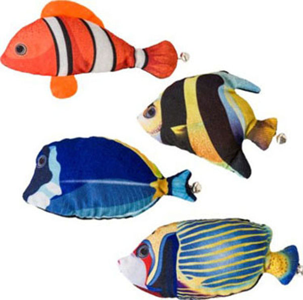Ethical Pet 'Nice Catch Fish' jouet à l'herbe à chat, assortiment