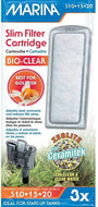 Marina Bio-Clear Slim Filter Cartridge for Aquariums, 3-pk