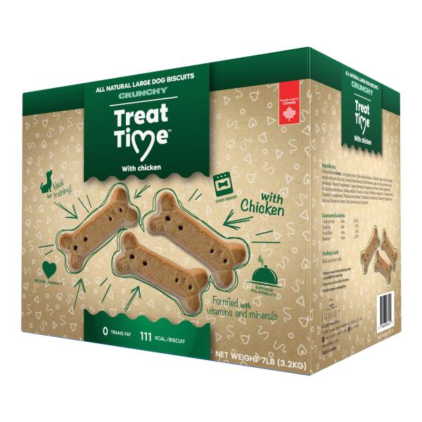 Treat Time Biscuits Dog Treats, Large, 7-lb