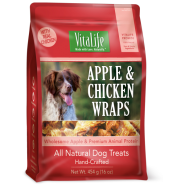 VitaLife Wraps pomme & poulet Friandises pour chiens sans céréales