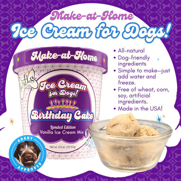 The Lazy Dog Cookie Co. Mélange maison pour crème glacée à la vanille Friandise pour chiens