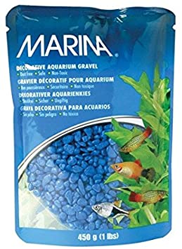 Marina Decorative Aquarium Gravel, Blue