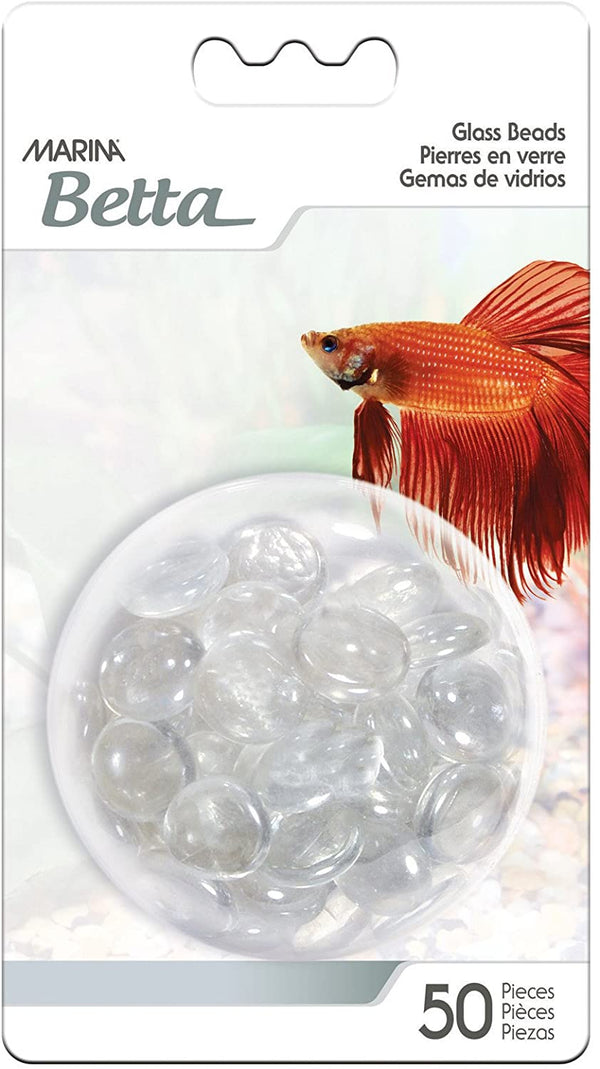 Marina Betta Marbles Aquarium Decoration, Clear