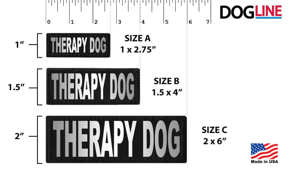 Dogline Patches amovibles et interchangeables pour chien thérapeute