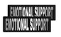 Dogline Removable Interchangeable Dog Patches, Emotional Support, 2-pk