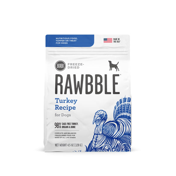 BIXBI Rawbble Turkey Recipe Freeze-Dried Dog Food