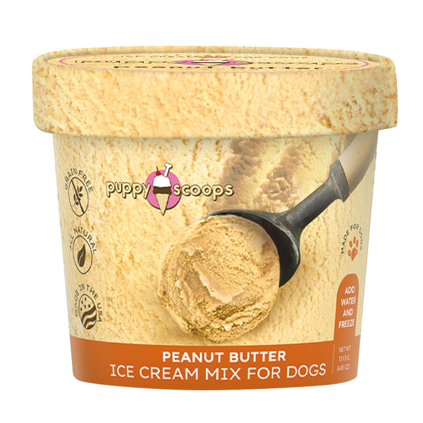 Puppy Cake Puppy Scoops Ice Cream Mix Peanut Butter Flavored Dog Treats