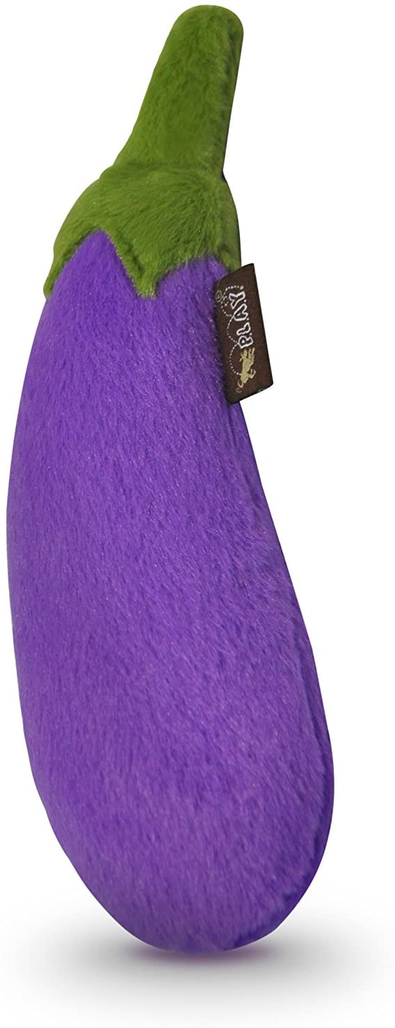 P.L.A.Y. Jouet peluche Légume Frais de la Ferme pour chien, Aubergine