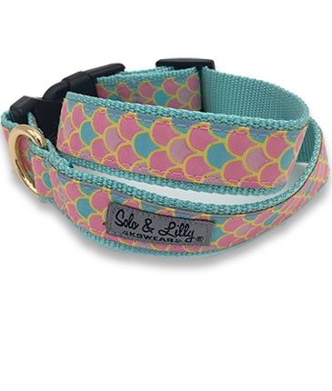 Solo & Lilly Mermaid Tail Leash and Collars