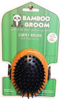 Bamboo Groom Brosse curry pour animaux