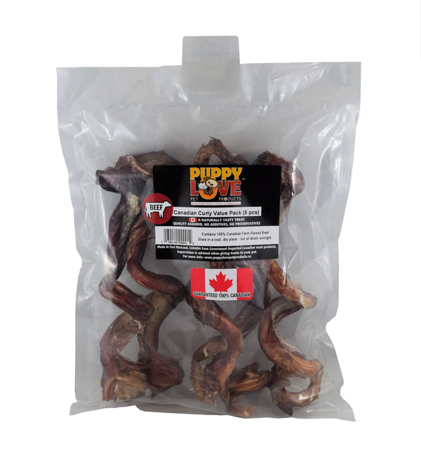 Puppy Love Canadian Beef Canadian Curly Dog Treats