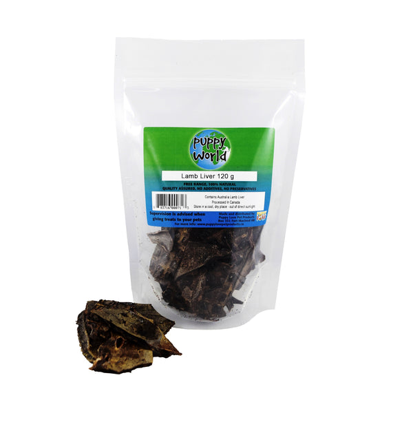 Puppy Love Puppy World Lamb Liver Freeze-Dried Dog Treats