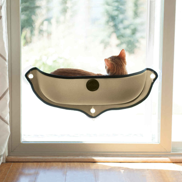 K&H Lit de fenêtre EZ Mount pour chat, Beige