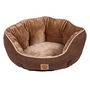 Precision SnooZZy Lit pour animal en forme de coquille Rustic Elegance, Marron, 19x17 pouces.
