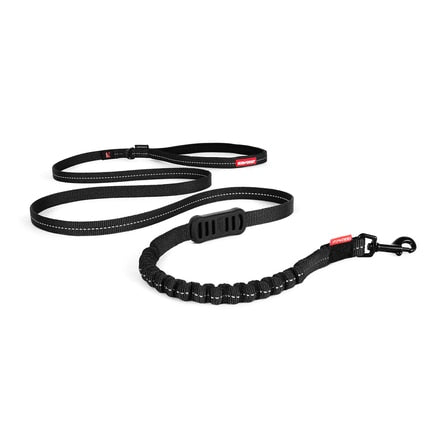 EzyDog Zero Shock Lite Dog Leash, Black, 72-in