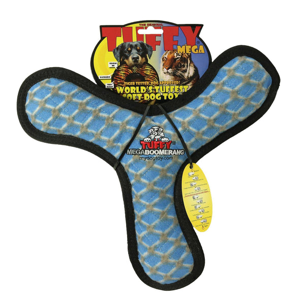 Tuffy Boomerang Dog Toy, Chain Link, Mega