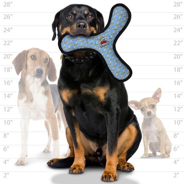 Tuffy Boomerang Dog Toy, Chain Link, Mega