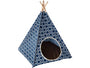 P.L.A.Y. Horizon Teepee Panier pour animaux, Bleu marine marocain.