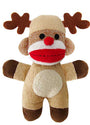Huxley & Kent Jouet renne tintant Holiday Baby Sock Monkey, 7.5-in