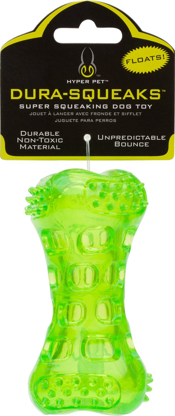 Hyper Pet Dura-Squeaks Bone Dog Toy