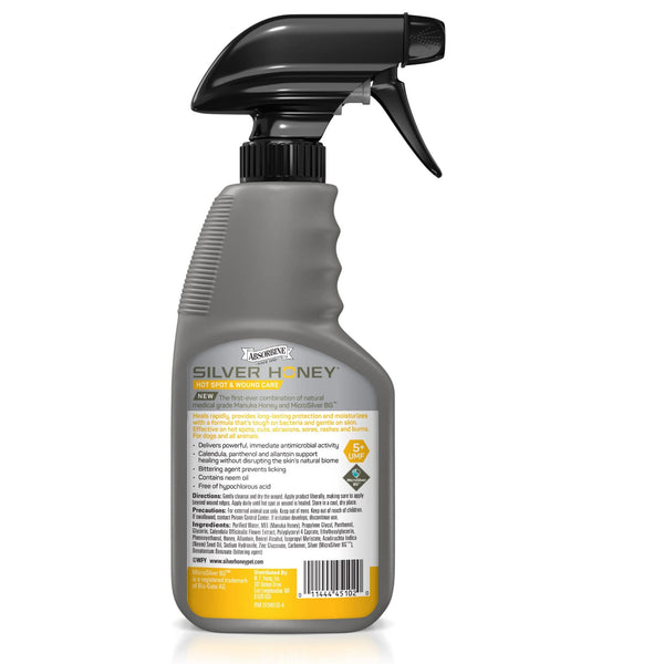 Gel de soin des points chauds et des plaies au miel d'argent, 8 oz