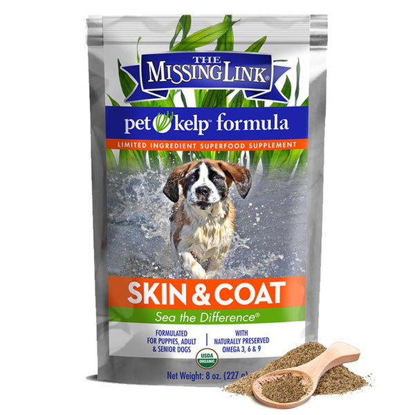 The Missing Link Pet Kelp Skin & Coat Powdered Dog Supplement, 8-oz