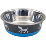 Coastal Maslow Gamelle antidérapante motif chiot, bleu/gris