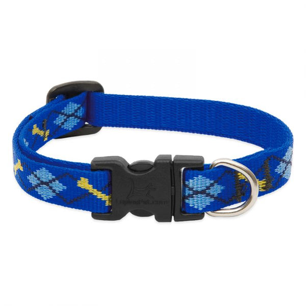Lupine Pet Original Designs Adjustable Dog Collar, Dapper Dog