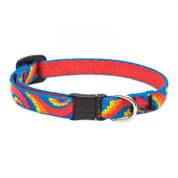 Lupine Pet Original Designs Safety Collar for Cats, Lollipop, 1/2-in x 8-12-in