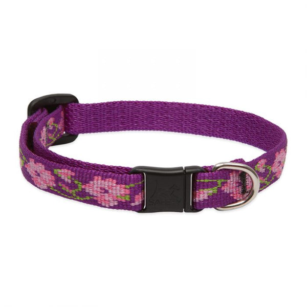 Lupine Pet Original Designs Safety Collar for Cats, Rose Garden, 1/2-in x 8-12-in