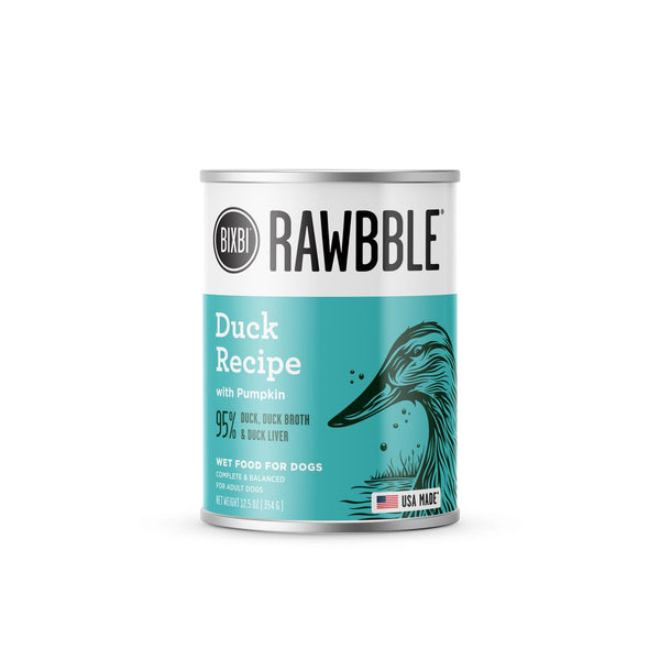 BIXBI Rawbble Duck Wet Dog Food Can
