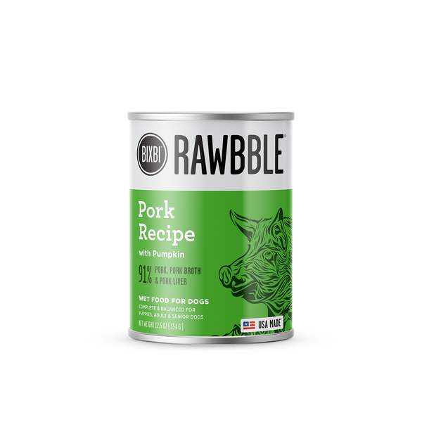 BIXBI Rawbble Pork with Pumpkin Wet Dog Food