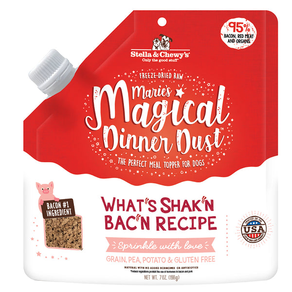 Stella & Chewy's Marie's Magical Dinner Dust What s Shak n Bac n Croustilles magiques lyophilisées pour chiens