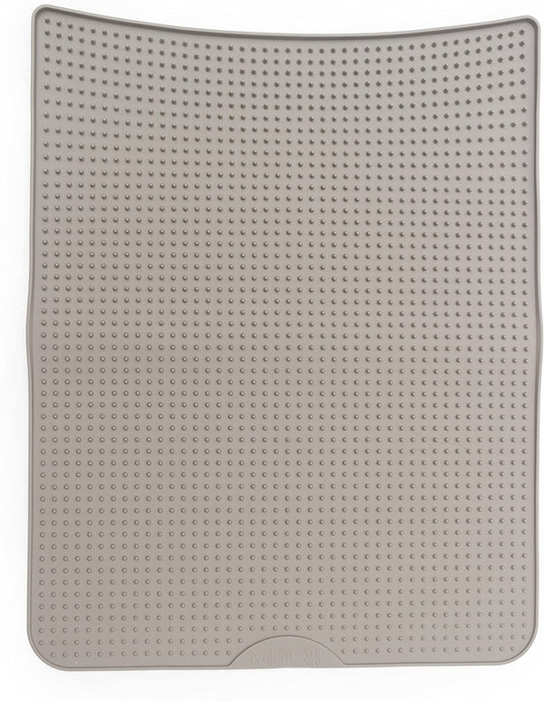 Messy Cats Tapis De Litière En Silicone, Gris