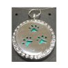 Pet-Tek SS Aromatherapy PawPrints Pendant for Dog Collar