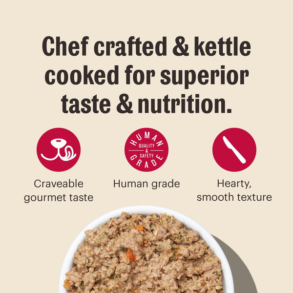 The Honest Kitchen Butcher Block Pate Beef, Cheddar & Farm Veggies Wet Dog Food