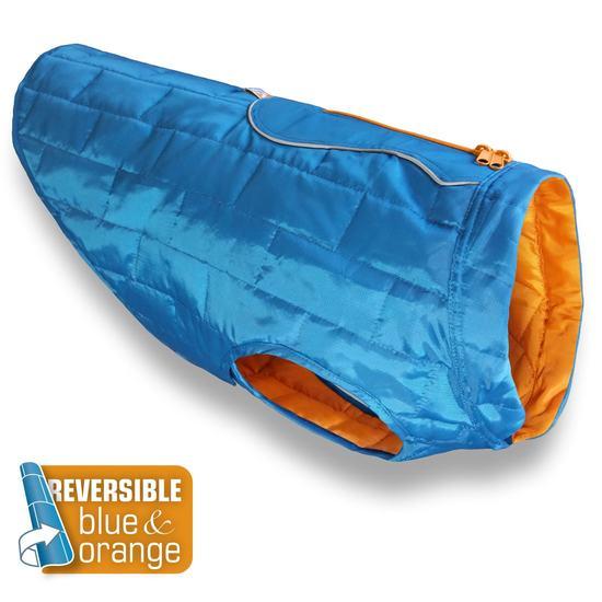 Kurgo Loft Dog Jacket, Blue/Orange