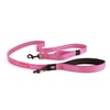 EzyDog Soft Trainer with Traffic Control Handle Dog Leash, Pink, 6-ft