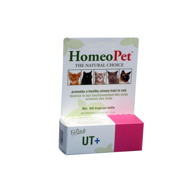 HomeoPet Feline UT+ Urinary Tract Infection Cat Supplement, 15-mL