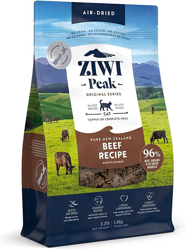 ZIWI Peak Beef Recipe Air-Dried Cat Food, 2.2-lb|1-kg