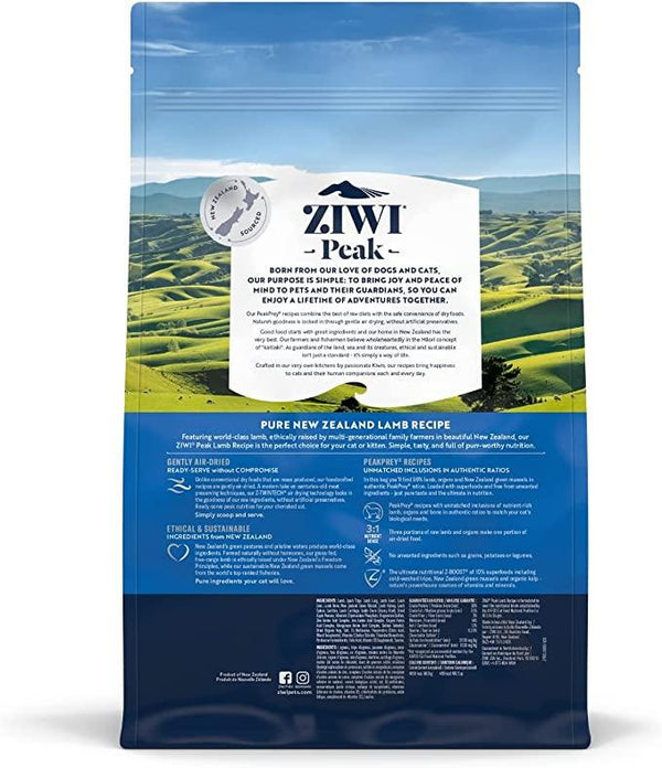 ZIWI Peak Lamb Recipe Air-Dried Cat Food, 2.2-lb|1-kg