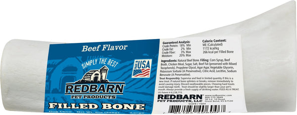 Redbarn Os remplis de boeuf pour grandes chiens Friandises
