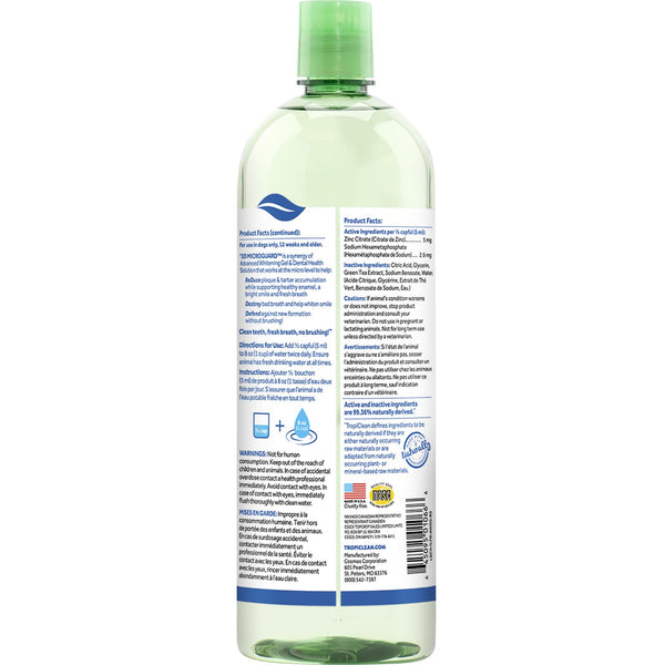 Tropiclean Fresh Breath Advanced Whitening Dental Health Solution for Dogs