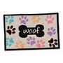 Bella Fashion Tapis Woof avec motifs Multi Paws pour chien