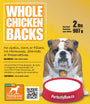 Perfectly Raw Whole Chicken Backs Frozen Dog Treats