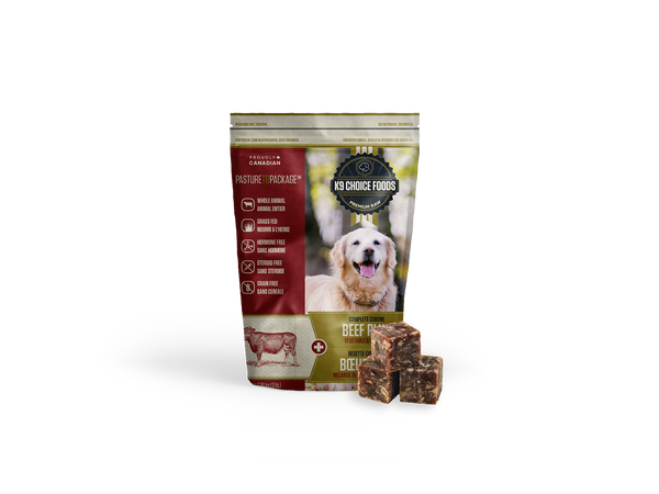 K9 Choice Lil Guys Plus Beef Frozen Dog Food