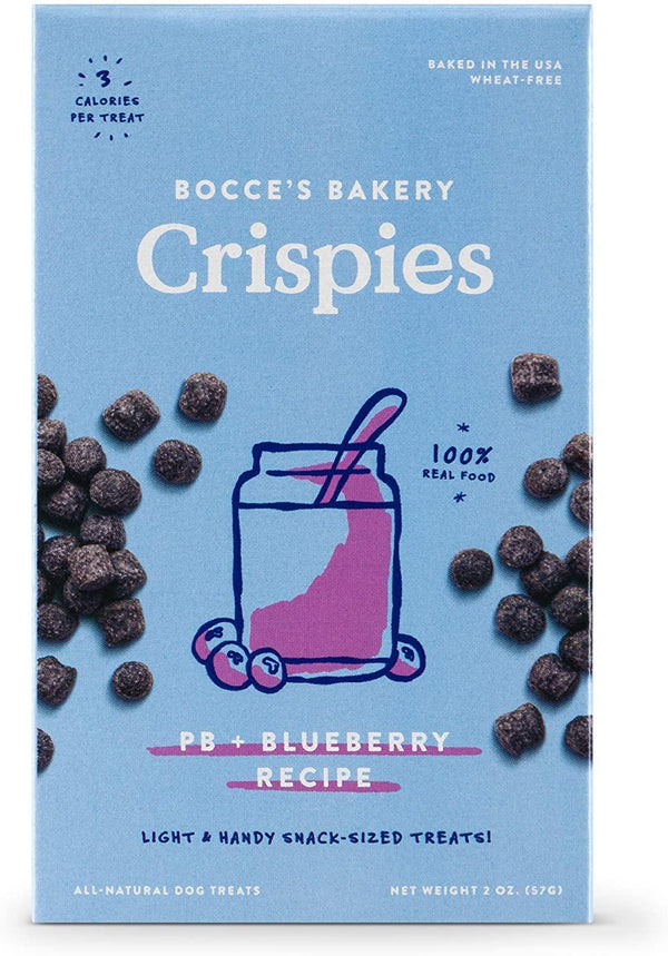 Bocce's Bakery Crispies PB & Blueberry Recipe Dog Treats