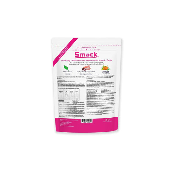 Smack Pet Food Very Berry Chicken Dehydrated Dog Food